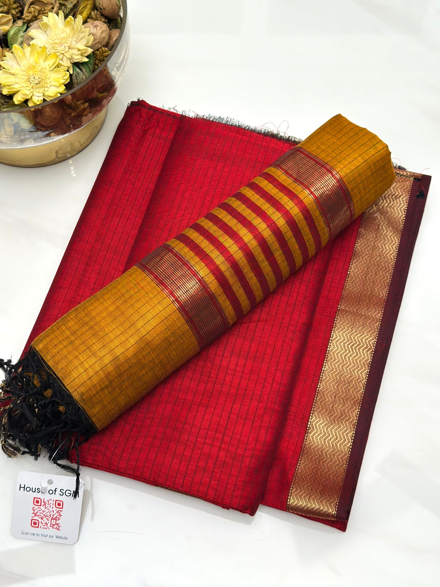 Sunehri Charm- Maheshwari Suit