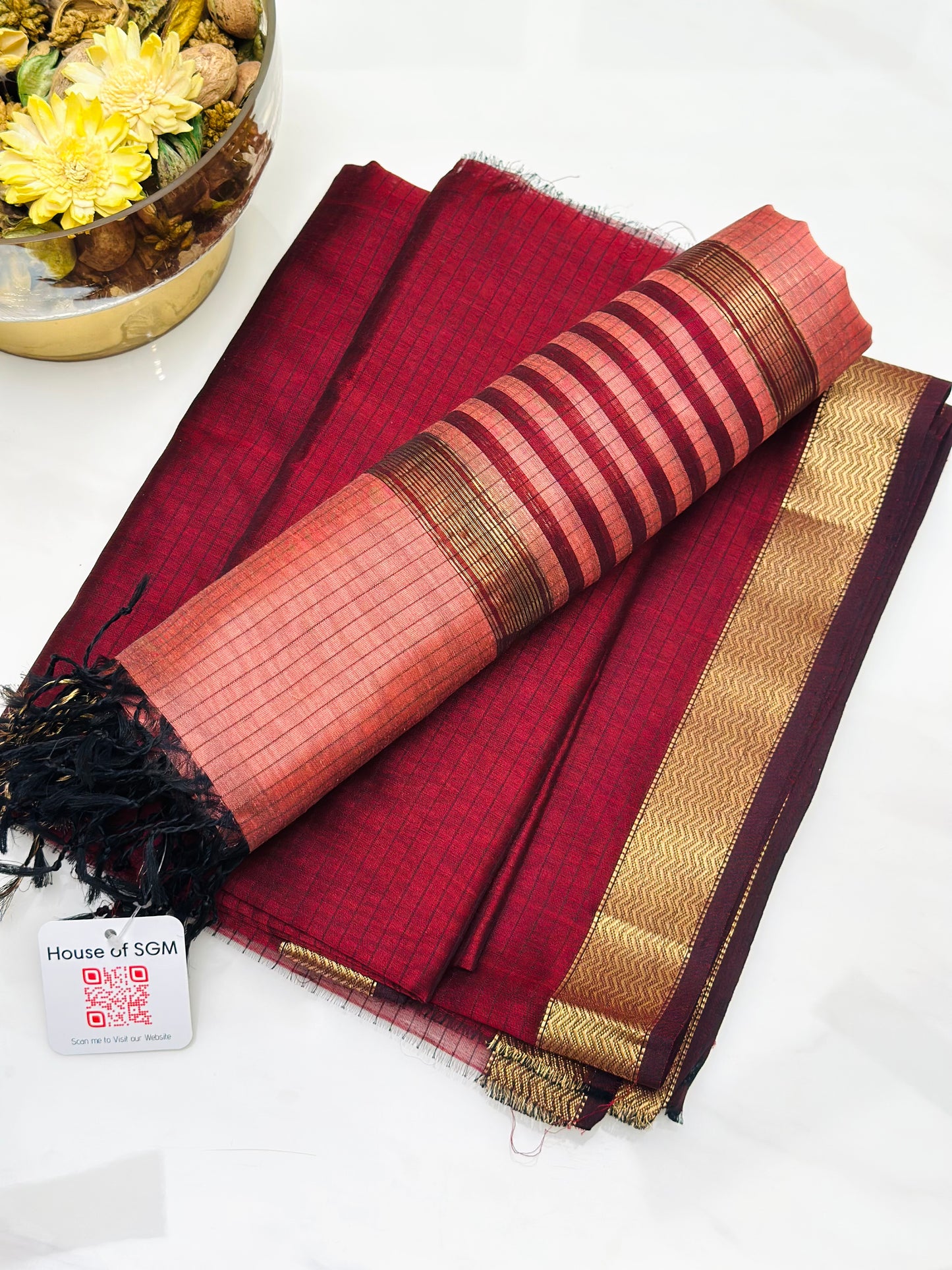 Gulnaar Glow- Maheshwari Suit