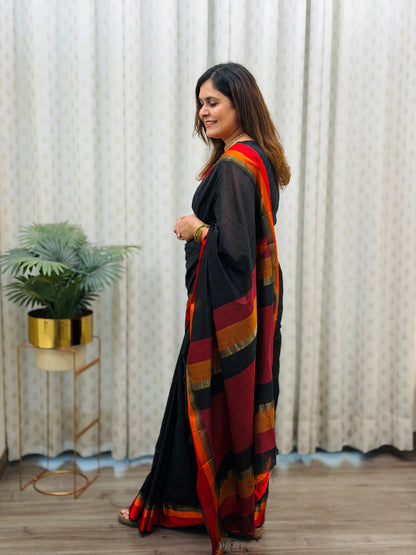 Black Resham Maheshwari