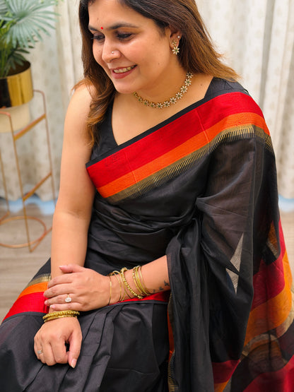 Black Resham Maheshwari