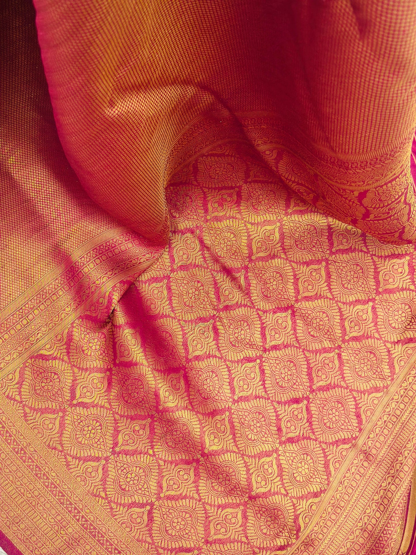 Wine Brown Banarasi Soft Silk