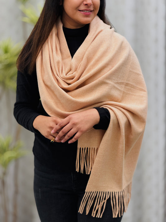 Sand  Cashmere Wool Stole