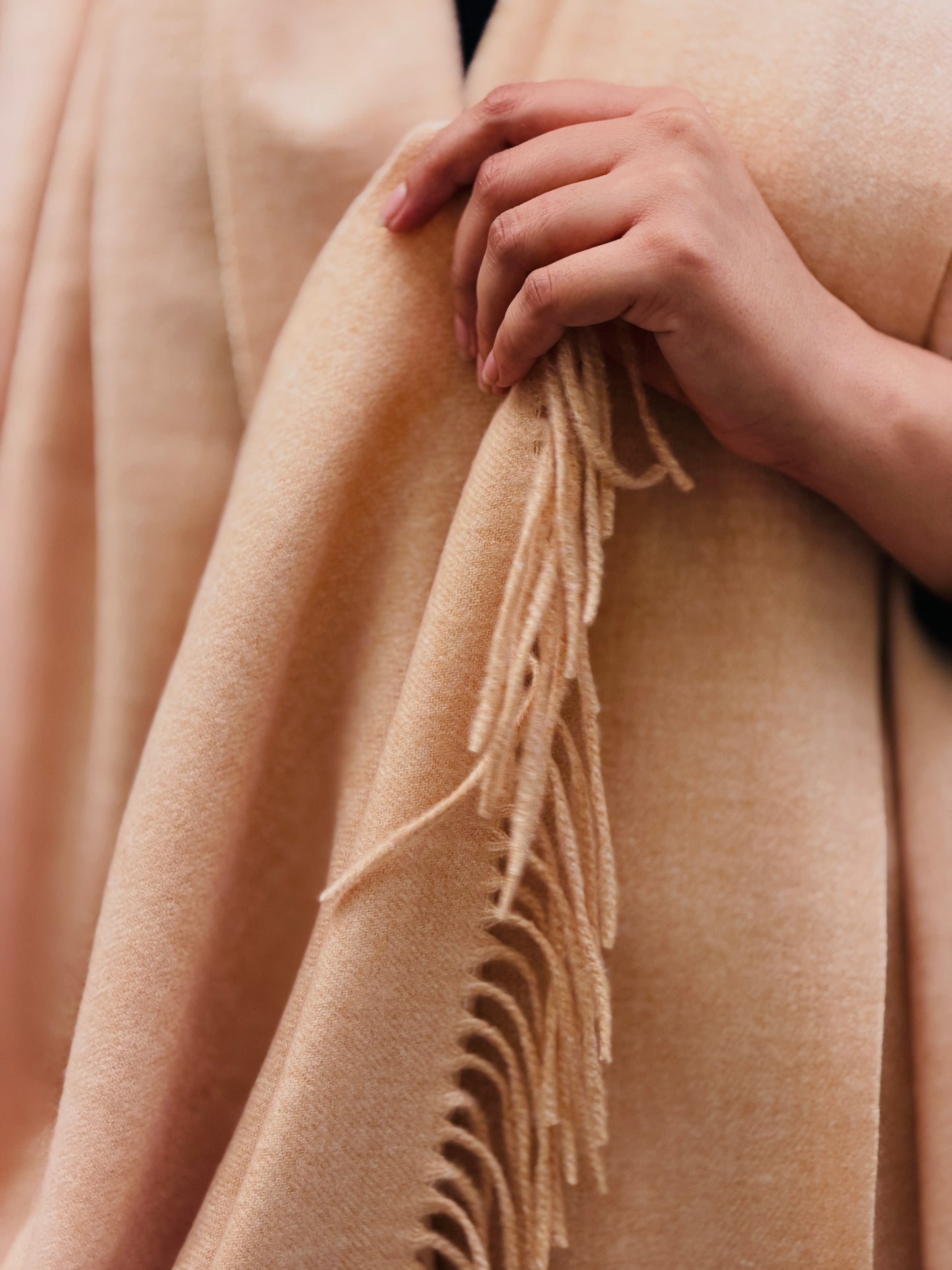 Sand  Cashmere Wool Stole