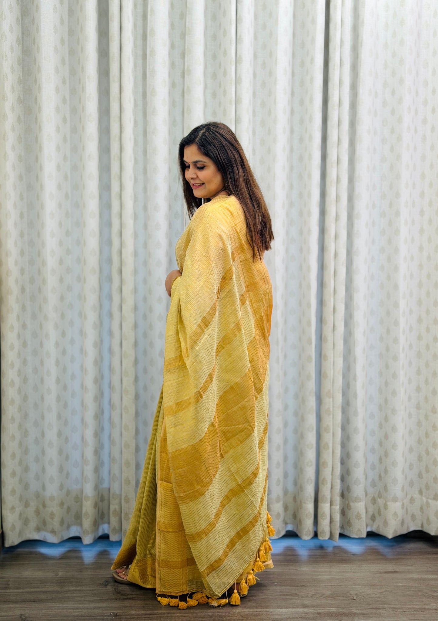 Pastel Green Modal Tissue Saree