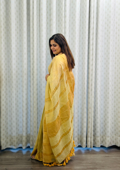 Pastel Green Modal Tissue Saree